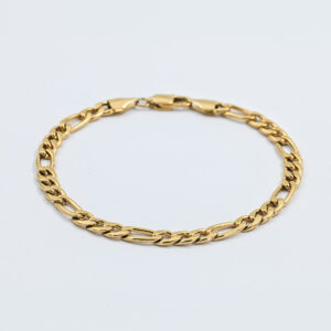 Gold Figaro bracelet