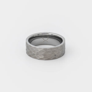 Hammered Tungsten Band