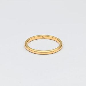 Ultra slim gold band 2mm