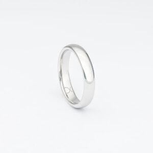 4mm white gold tungsten ring